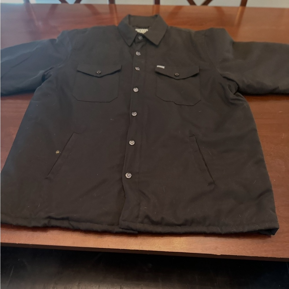 Men's Classic Black Shirt Jacket